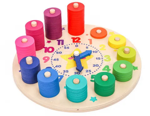 Photo de Jouet Aloya - Les Apprentis Montessori : Horloge, Chiffres et Formes