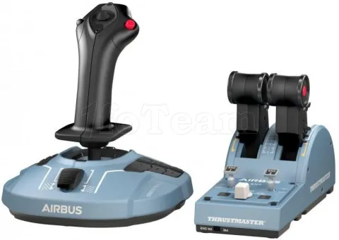 Photo de Joystick Thrustmaster TCA Officer Pack Airbus Edition avec levier de poussée