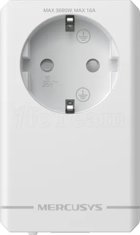 Photo de Kit 2x Adaptateurs CPL Mercusys MP300P avec prise gigogne (AV600)