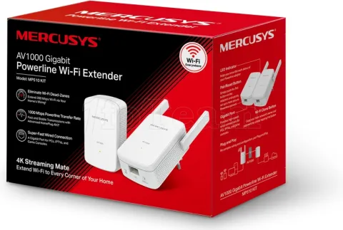 Photo de Kit 2x Adaptateurs CPL + WiFi Mercusys MP510 (ACV1000)