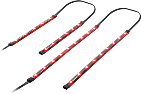 Photo de Kit Bandeaux LED Spirit of Gamer LightFlow 2x30cm + 2x15cm (Rouge)