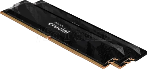 Photo de Kit Barettes mémoire 32Go (2x16Go) DIMM DDR5 Crucial Pro 6400Mhz (Noir)