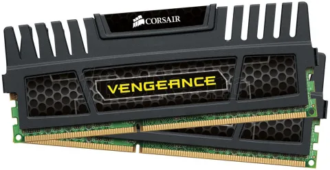 Photo de Kit Barrette mémoire RAM DDR3 16Go (2x8Go) Corsair Vengeance PC12800 (1600MHz) (Noir)