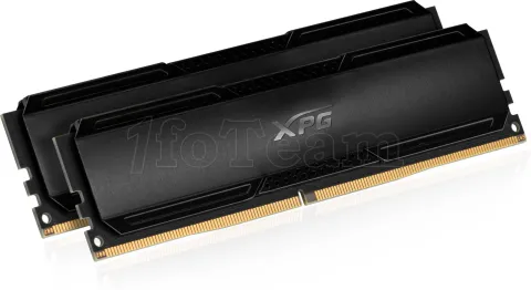 Photo de Kit Barrettes mémoire 16Go (2x8Go) DIMM DDR4 Adata XPG GammiX D20  3200Mhz (Noir)