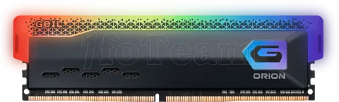 Photo de Kit Barrettes mémoire 16Go (2x8Go) DIMM DDR4 GeIL Orion RGB 3200Mhz (Noir)
