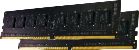 Photo de Kit Barrettes mémoire 16Go (2x8Go) DIMM DDR4 GeIL Pristine 2666Mhz (Noir)