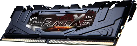 Photo de Kit Barrettes mémoire 16Go (2x8Go) DIMM DDR4 G.Skill Flare X  3200Mhz (Noir)