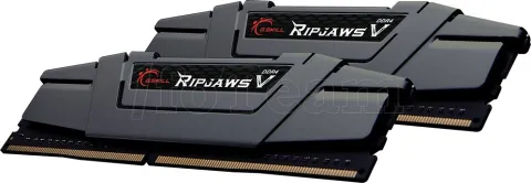 Photo de Kit Barrettes mémoire 16Go (2x8Go) DIMM DDR4 G.Skill Ripjaws V  3600Mhz (Noir)