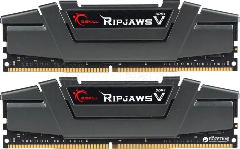 Photo de Kit Barrettes mémoire 16Go (2x8Go) DIMM DDR4 G.Skill Ripjaws V  3600Mhz (Noir)