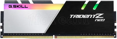 Photo de Kit Barrettes mémoire 16Go (2x8Go) DIMM DDR4 G.Skill Trident Z Neo RGB  3600Mhz (Noir/Blanc)