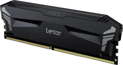 Photo de Kit Barrettes mémoire 16Go (2x8Go) DIMM DDR4 Lexar Ares OC  3600Mhz (Noir)