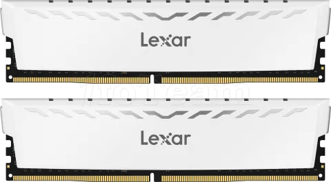 Photo de Kit Barrettes mémoire 16Go (2x8Go) DIMM DDR4 Lexar Thor  3600Mhz (Blanc)