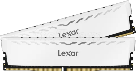 Photo de Kit Barrettes mémoire 16Go (2x8Go) DIMM DDR4 Lexar Thor  3600Mhz (Blanc)
