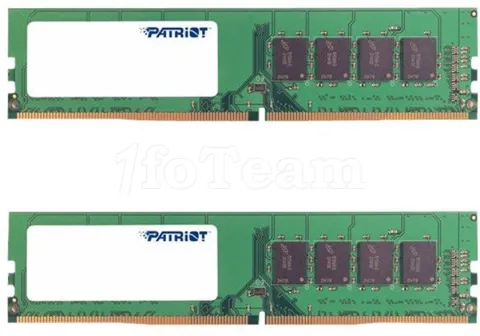 Photo de Kit Barrettes mémoire 16Go (2x8Go) DIMM DDR4 Patriot Signature Line  2666Mhz (Noir)