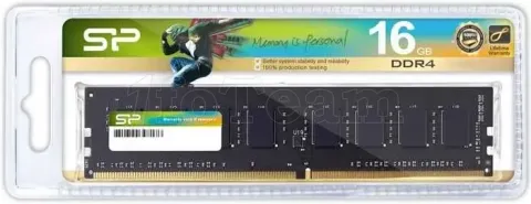 Photo de Kit Barrettes mémoire 16Go (2x8Go) DIMM DDR4 Silicon Power 3200Mhz CL22 (Noir)