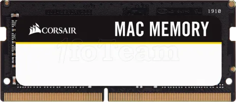 Photo de Kit Barrettes mémoire 16Go (2x8Go) SODIMM DDR4 Corsair Mac Memory  2666MHz (Noir)
