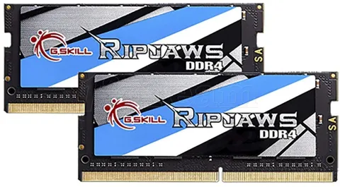 Photo de Kit Barrettes mémoire 16Go (2x8Go) SODIMM DDR4 G.Skill RipJaws  3200Mhz (Noir)