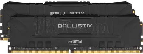 Photo de Kit Barrettes mémoire 32Go (2x16Go) DIMM DDR4 Ballistix  3000Mhz (Noir)