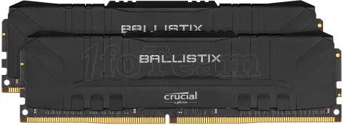 Photo de Kit Barrettes mémoire 32Go (2x16Go) DIMM DDR4 Ballistix  3600Mhz (Noir)