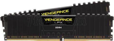 Photo de Kit Barrettes mémoire 32Go (2x16Go) DIMM DDR4 Corsair Vengeance LPX 2400Mhz (Noir)