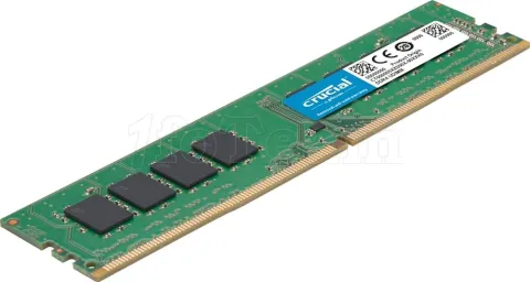 Photo de Kit Barrettes mémoire 32Go (2x16Go) DIMM DDR4 Crucial Classic 3200Mhz (Vert)