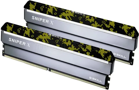 Photo de Kit Barrettes mémoire 32Go (2x16Go) DIMM DDR4 G.Skill Sniper X  3200Mhz (Noir)
