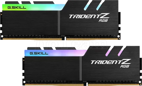 Photo de Kit Barrettes mémoire 32Go (2x16Go) DIMM DDR4 G.Skill Trident Z RGB  2400Mhz (Noir)