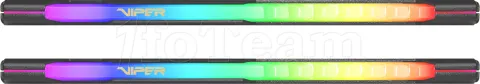 Photo de Kit Barrettes mémoire 32Go (2x16Go) DIMM DDR4 Patriot Viper Steel RGB  3200Mhz CL18 (Noir)