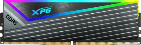 Photo de Kit Barrettes mémoire 32Go (2x16Go) DIMM DDR5 Adata XPG Caster 6400MHz (Gris)