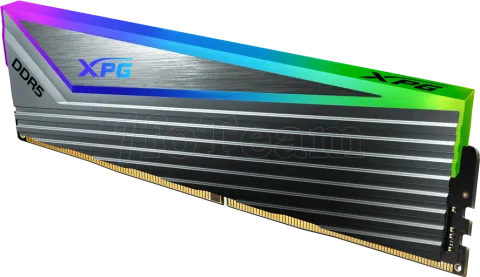 Photo de Kit Barrettes mémoire 32Go (2x16Go) DIMM DDR5 Adata XPG Caster 6400MHz (Gris)