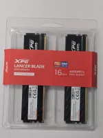 Photo de Kit Barrettes mémoire 32Go (2x16Go) DIMM DDR5 Adata XPG Lancer Blade 6400MHz (Noir) - SN 2N3000114567/69 - ID 211265
