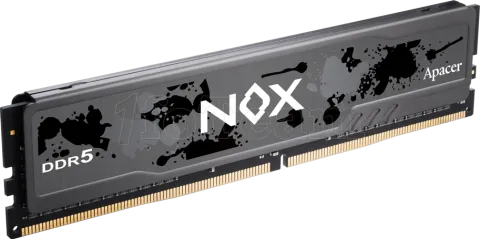 Photo de Kit Barrettes mémoire 32Go (2x16Go) DIMM DDR5 Apacer Nox 5600MHz (Noir)