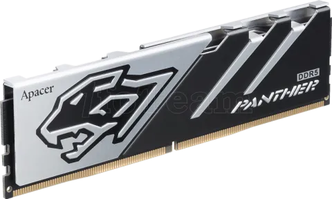 Photo de Kit Barrettes mémoire 32Go (2x16Go) DIMM DDR5 Apacer Panther 5600MHz (Noir/Argent)