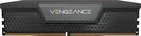 Photo de Kit Barrettes mémoire 32Go (2x16Go) DIMM DDR5 Corsair Vengeance  6000MHz CL40 (Noir)