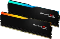 Photo de Kit Barrettes mémoire 32Go (2x16Go) DIMM DDR5 G.Skill Ripjaws M5 Neo RGB 6000MHz (Noir)
