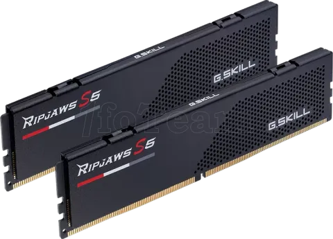 Photo de Kit Barrettes mémoire 32Go (2x16Go) DIMM DDR5 G.Skill Ripjaws S5 5200MHz CL40 (Noir)