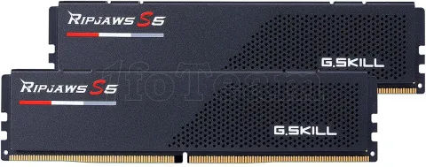 Photo de Kit Barrettes mémoire 32Go (2x16Go) DIMM DDR5 G.Skill Ripjaws S5 6000MHz (Noir)