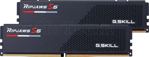 Photo de Kit Barrettes mémoire 32Go (2x16Go) DIMM DDR5 G.Skill Ripjaws S5 6400MHz CL36 (Noir)