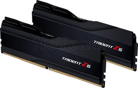 Photo de Kit Barrettes mémoire 32Go (2x16Go) DIMM DDR5 G.Skill Trident Z5  5600MHz (Noir)