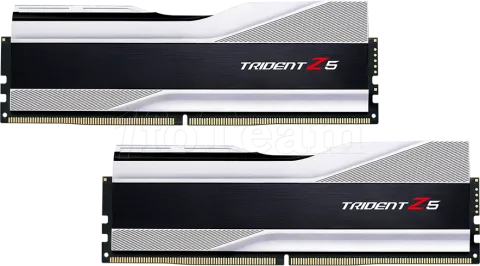 Photo de Kit Barrettes mémoire 32Go (2x16Go) DIMM DDR5 G.Skill Trident Z5  6000MHz (Argent) CL36