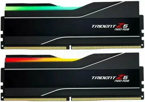 Photo de Kit Barrettes mémoire 32Go (2x16Go) DIMM DDR5 G.Skill Trident Z5 Neo 6000MHz CL36 AMD Expo (Noir)