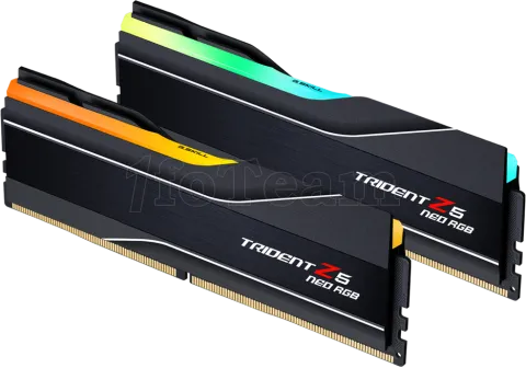 Photo de Kit Barrettes mémoire 32Go (2x16Go) DIMM DDR5 G.Skill Trident Z5 Neo 6000MHz CL36 AMD Expo (Noir)