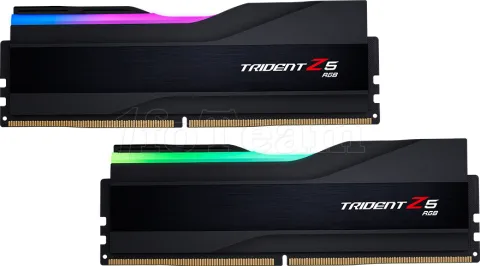 Photo de Kit Barrettes mémoire 32Go (2x16Go) DIMM DDR5 G.Skill Trident Z5 Neo RGB  6000MHz (Noir)