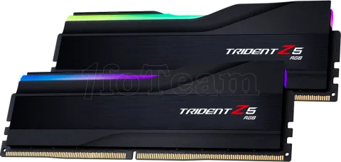 Photo de Kit Barrettes mémoire 32Go (2x16Go) DIMM DDR5 G.Skill Trident Z5 RGB  5200MHz (Noir)