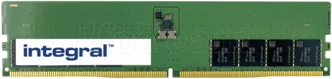 Photo de Kit Barrettes mémoire 32Go (2x16Go) DIMM DDR5 Integral 4800MHz (Vert)