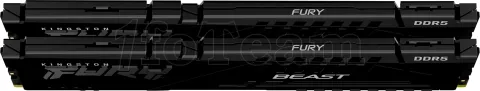 Photo de Kit Barrettes mémoire 32Go (2x16Go) DIMM DDR5 Kingston Fury Beast  6000MHz (Noir)