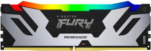 Photo de Kit Barrettes mémoire 32Go (2x16Go) DIMM DDR5 Kingston Fury Renegade RGB  6000MHz (Noir)