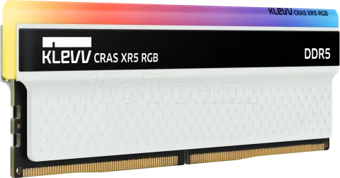 Photo de Kit Barrettes mémoire 32Go (2x16Go) DIMM DDR5 Klevv Cras XR5 RGB  6000MHz (Noir/Blanc) CL40