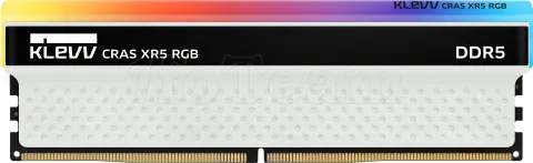 Photo de Kit Barrettes mémoire 32Go (2x16Go) DIMM DDR5 Klevv Cras XR5 RGB  6200MHz (Noir/Blanc)