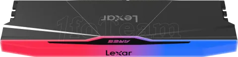 Photo de Kit Barrettes mémoire 32Go (2x16Go) DIMM DDR5 Lexar Ares 2nd Gen RGB 6000MHz (Noir)